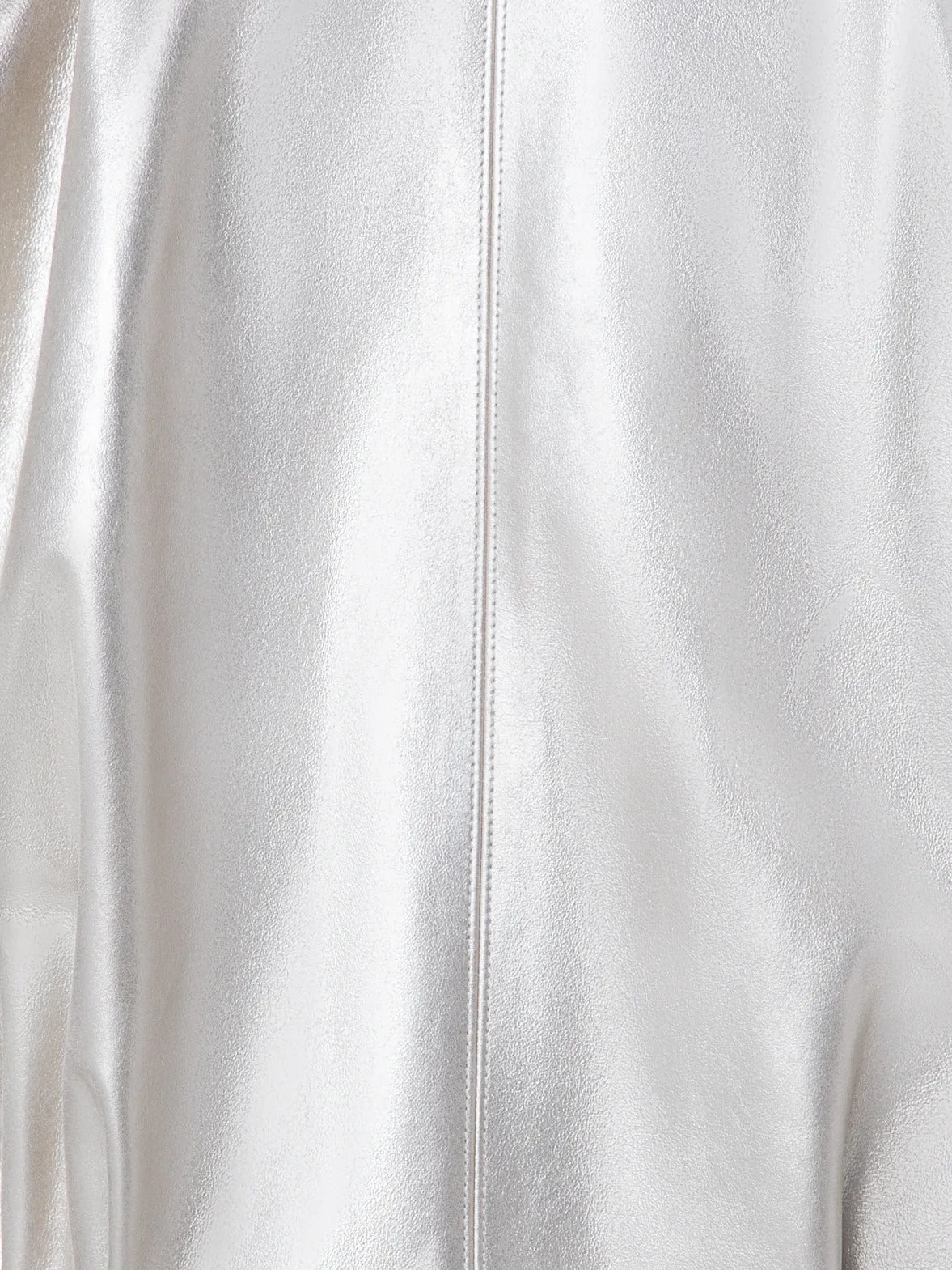 Pearlized Lambskin Leather Jacket Akris