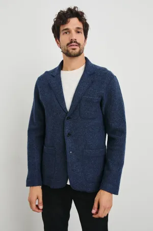 PIERRE BLAZER - BLUE MELANGE Rails