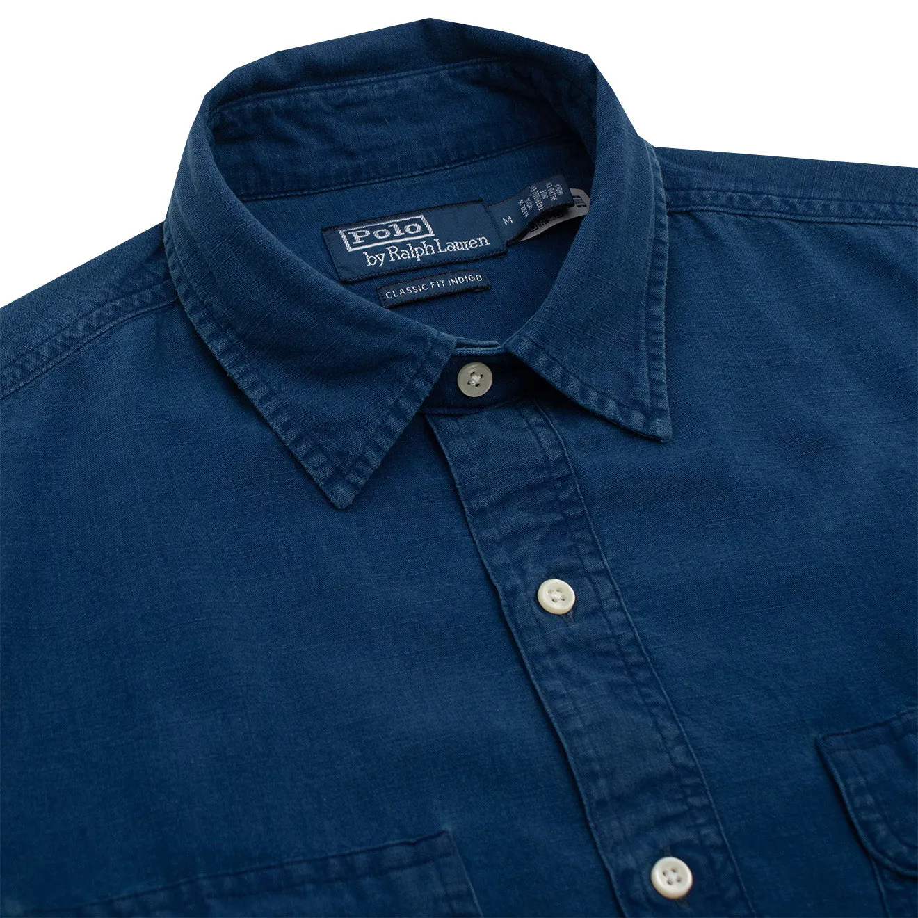 Polo Ralph Lauren Classic Fit Indigo Popover Workshirt Indigo
