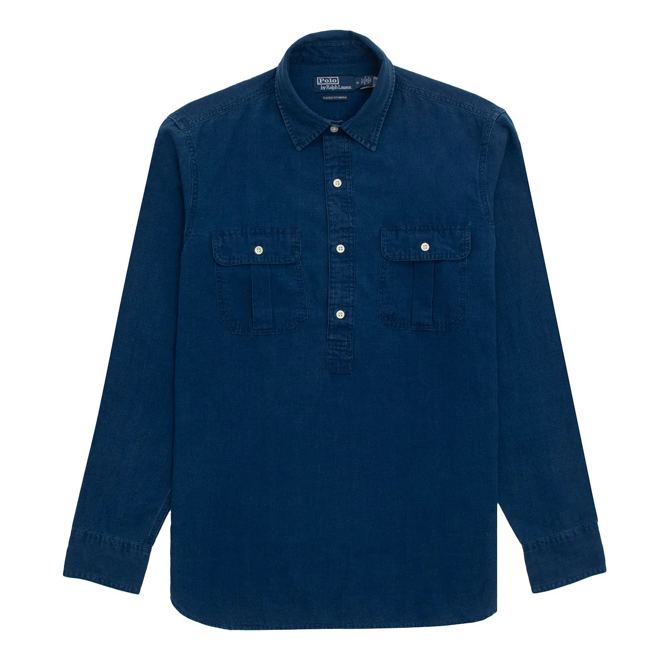 Polo Ralph Lauren Classic Fit Indigo Popover Workshirt Indigo