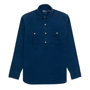 Polo Ralph Lauren Classic Fit Indigo Popover Workshirt Indigo