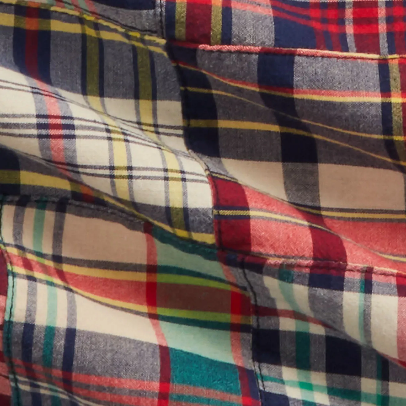 Polo Ralph Lauren Classic Fit Patchwork Madras Shirt Madras Patchwork