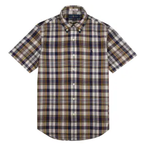 Polo Ralph Lauren Cotton Check Shirt Navy / Yellow Multi