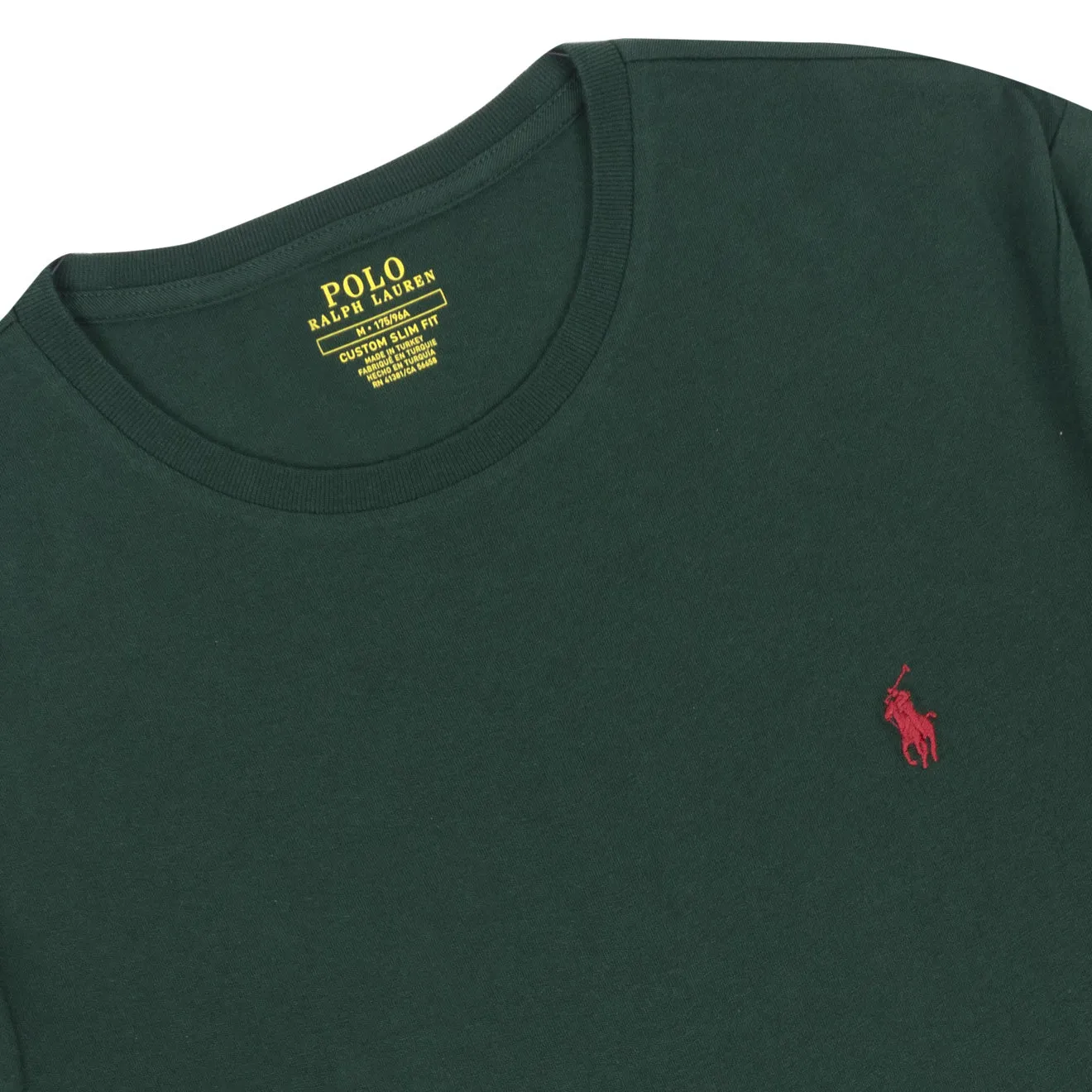 Polo Ralph Lauren Custom Slim Fit Cotton T-Shirt College Green