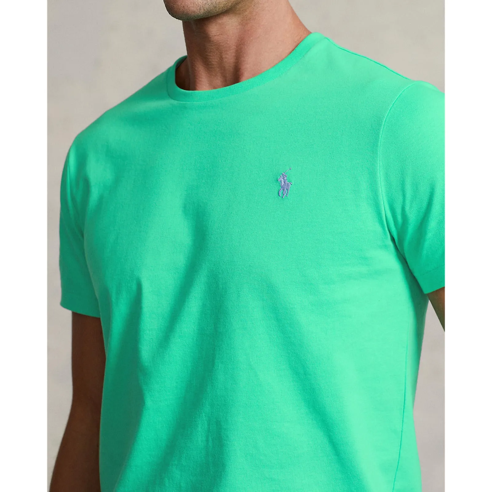 Polo Ralph Lauren - Custom Slim Fit Jersey Crewneck T-Shirt - Sunset Green