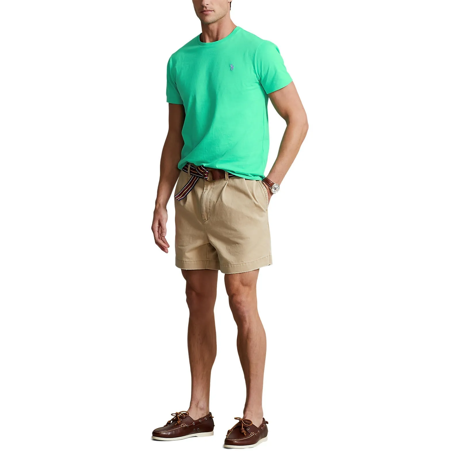 Polo Ralph Lauren - Custom Slim Fit Jersey Crewneck T-Shirt - Sunset Green