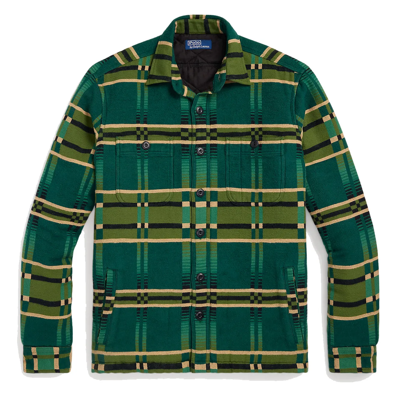 Polo Ralph Lauren Geometric Jacquard Overshirt Olive