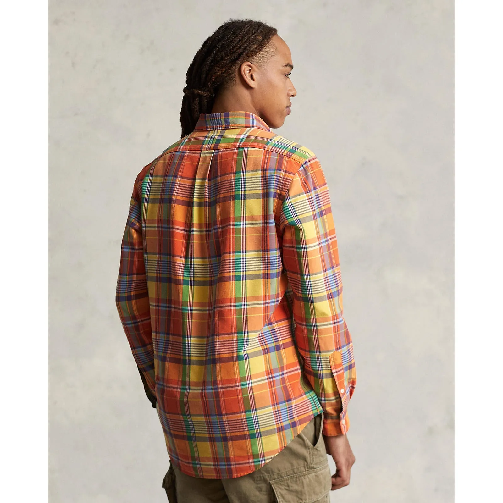 Polo Ralph Lauren - Oxford Shirt  - Orange/Yellow Multi-Coloured Check