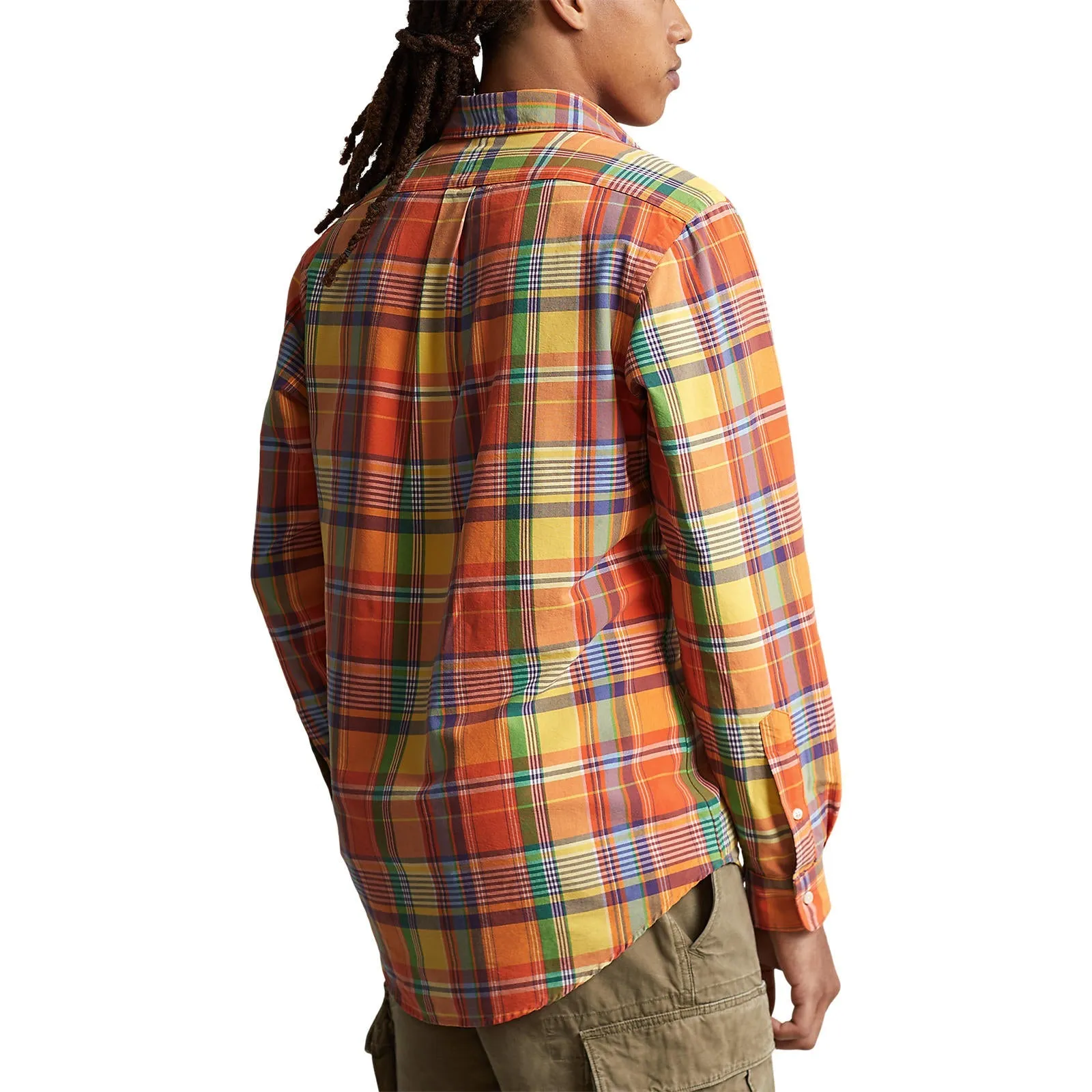 Polo Ralph Lauren - Oxford Shirt  - Orange/Yellow Multi-Coloured Check