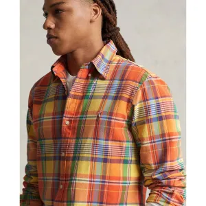 Polo Ralph Lauren - Oxford Shirt  - Orange/Yellow Multi-Coloured Check
