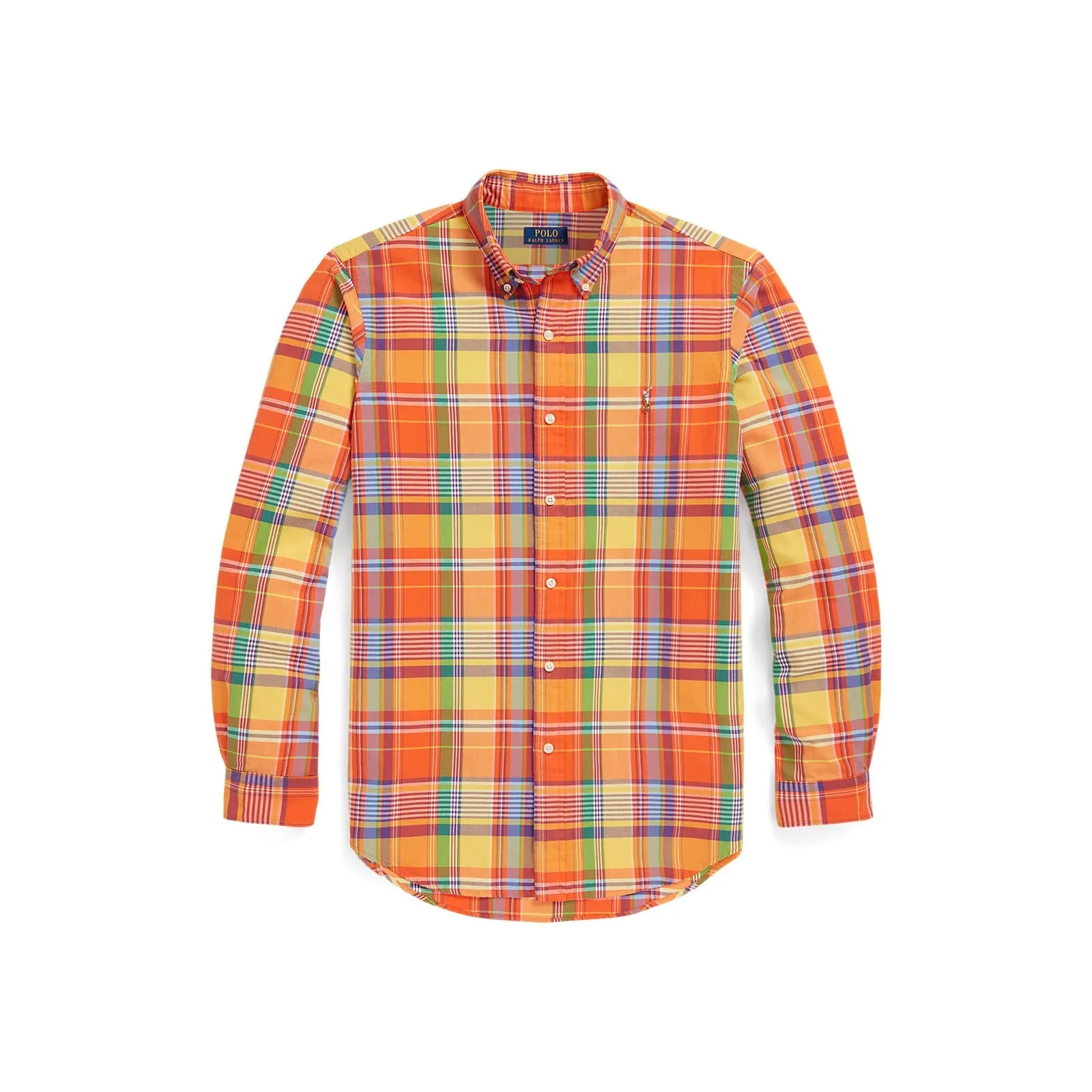 Polo Ralph Lauren - Oxford Shirt  - Orange/Yellow Multi-Coloured Check
