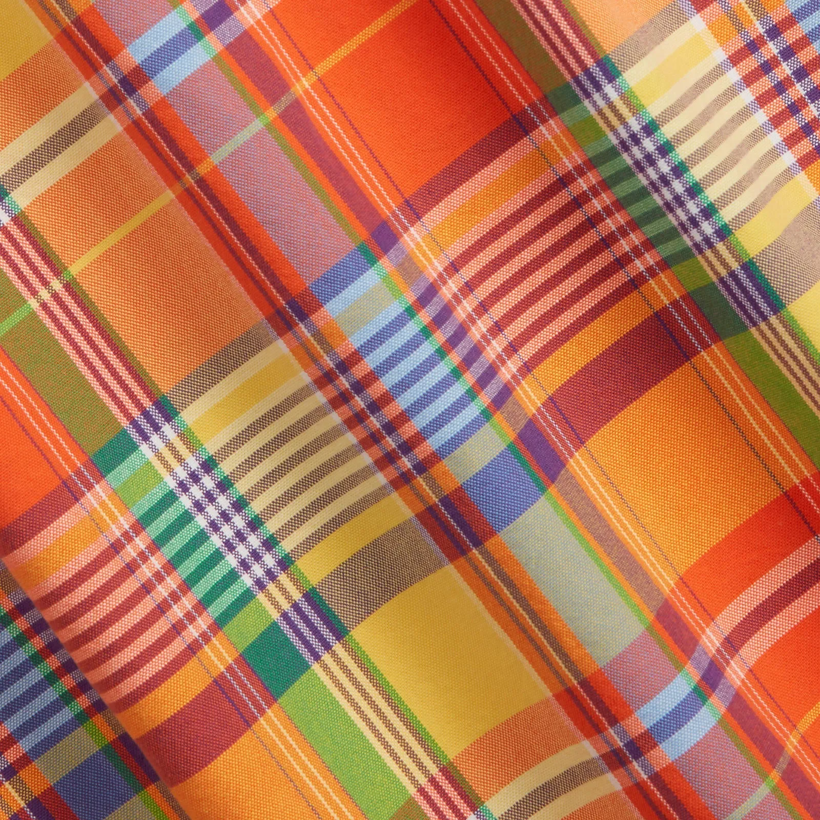 Polo Ralph Lauren - Oxford Shirt  - Orange/Yellow Multi-Coloured Check
