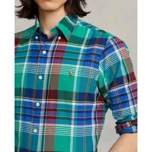 Polo Ralph Lauren - Oxford Shirt - Plaid - Bright Green, Blue, Red