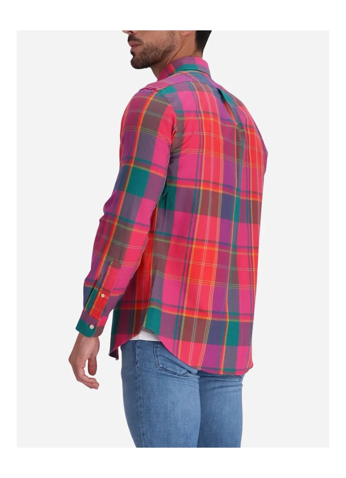 Polo Ralph Lauren - Oxford Shirt - Plaid - Pink, Orange, Multi