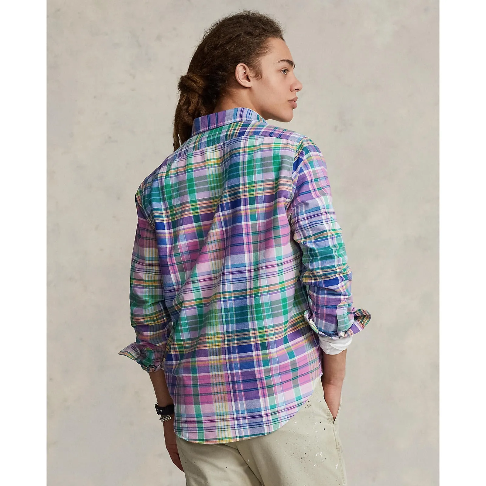 Polo Ralph Lauren - Oxford Shirt - Plaid - Pink/Green Multi