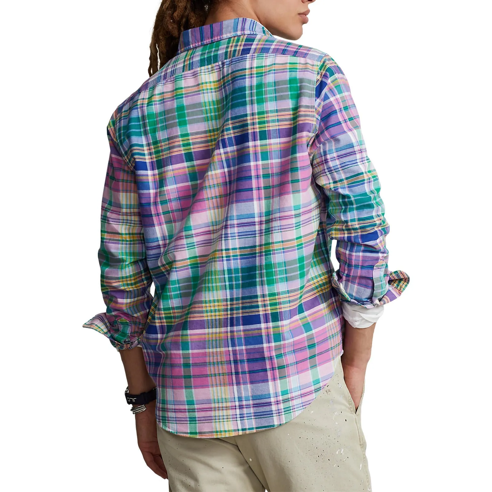 Polo Ralph Lauren - Oxford Shirt - Plaid - Pink/Green Multi