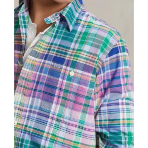 Polo Ralph Lauren - Oxford Shirt - Plaid - Pink/Green Multi