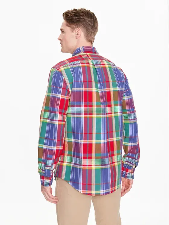 Polo Ralph Lauren - Oxford Shirt - Plaid - Red/Blue Multi