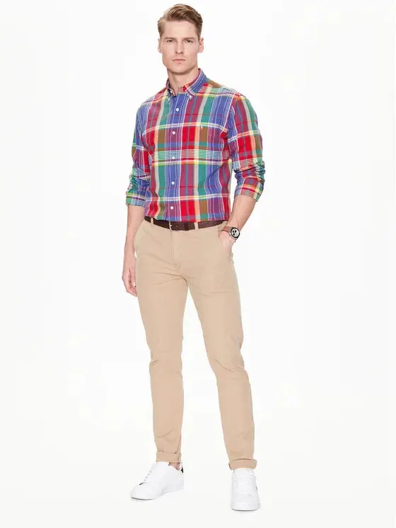 Polo Ralph Lauren - Oxford Shirt - Plaid - Red/Blue Multi