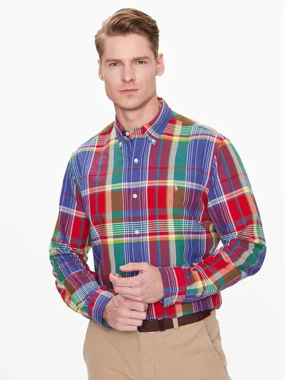 Polo Ralph Lauren - Oxford Shirt - Plaid - Red/Blue Multi