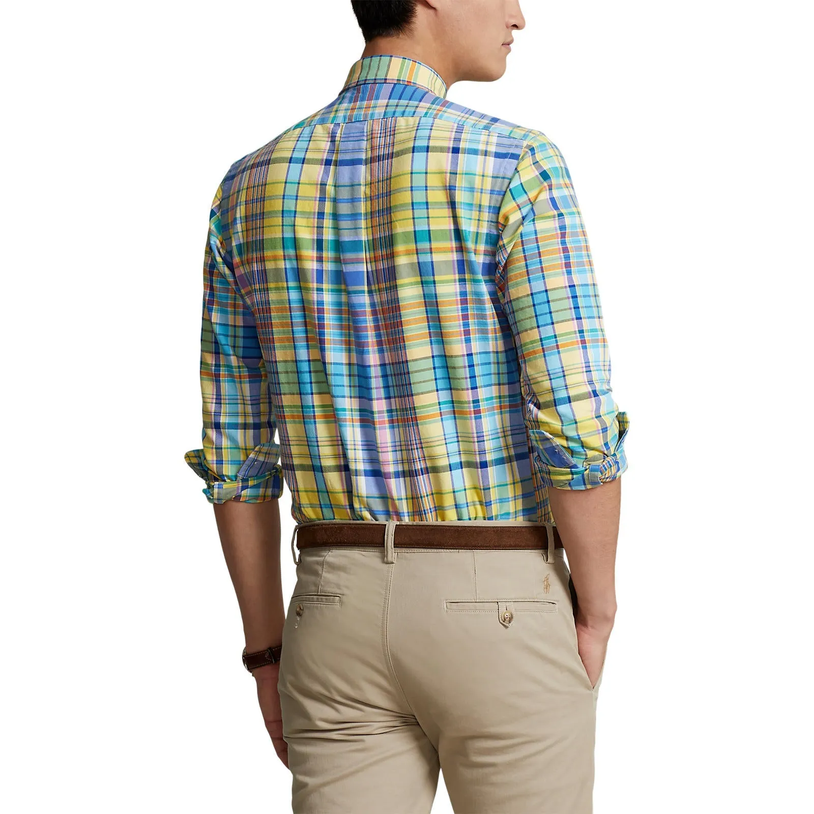 Polo Ralph Lauren - Oxford Shirt - Plaid - Yellow/Turquoise Multi