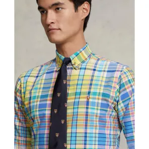Polo Ralph Lauren - Oxford Shirt - Plaid - Yellow/Turquoise Multi