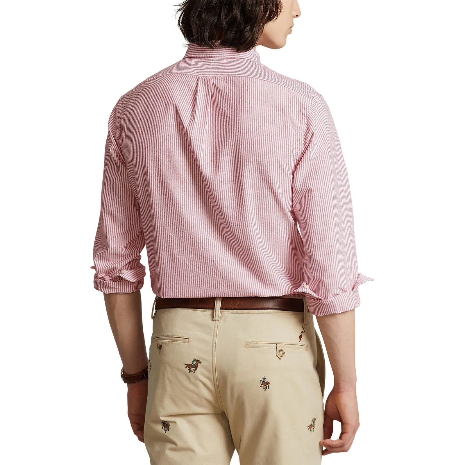 Polo Ralph Lauren - Oxford Shirt - Stripe - Burgundy / White