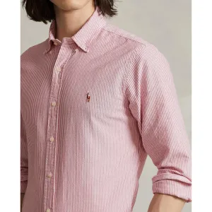 Polo Ralph Lauren - Oxford Shirt - Stripe - Burgundy / White