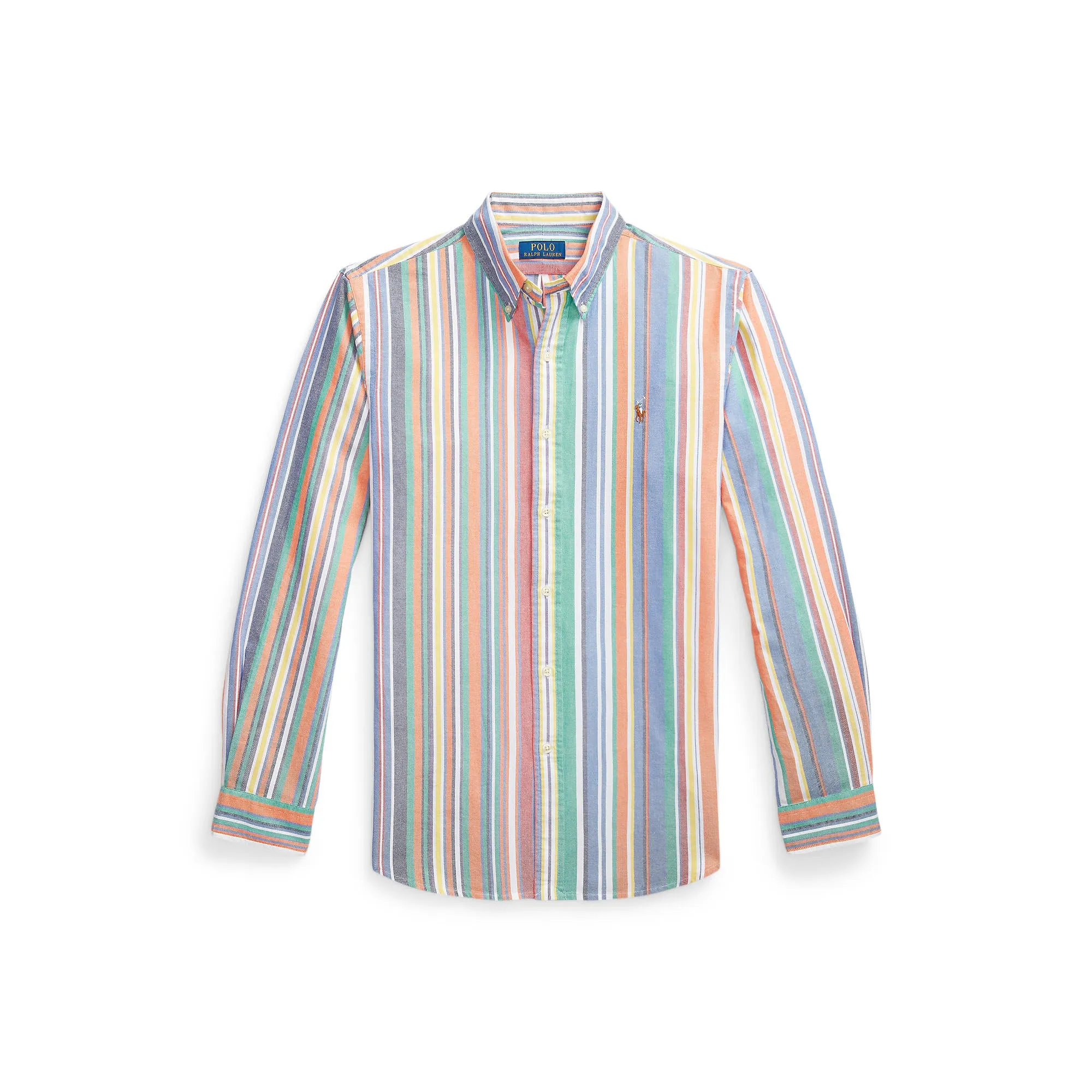 Polo Ralph Lauren - Oxford Shirt - Stripe - Orange, Green, Multi