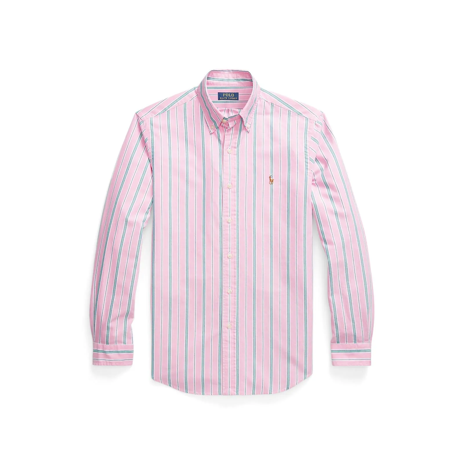 Polo Ralph Lauren - Oxford Shirt - Stripe - Pink, Green & White