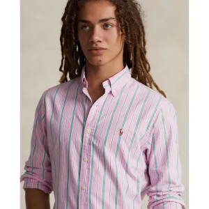Polo Ralph Lauren - Oxford Shirt - Stripe - Pink, Green & White