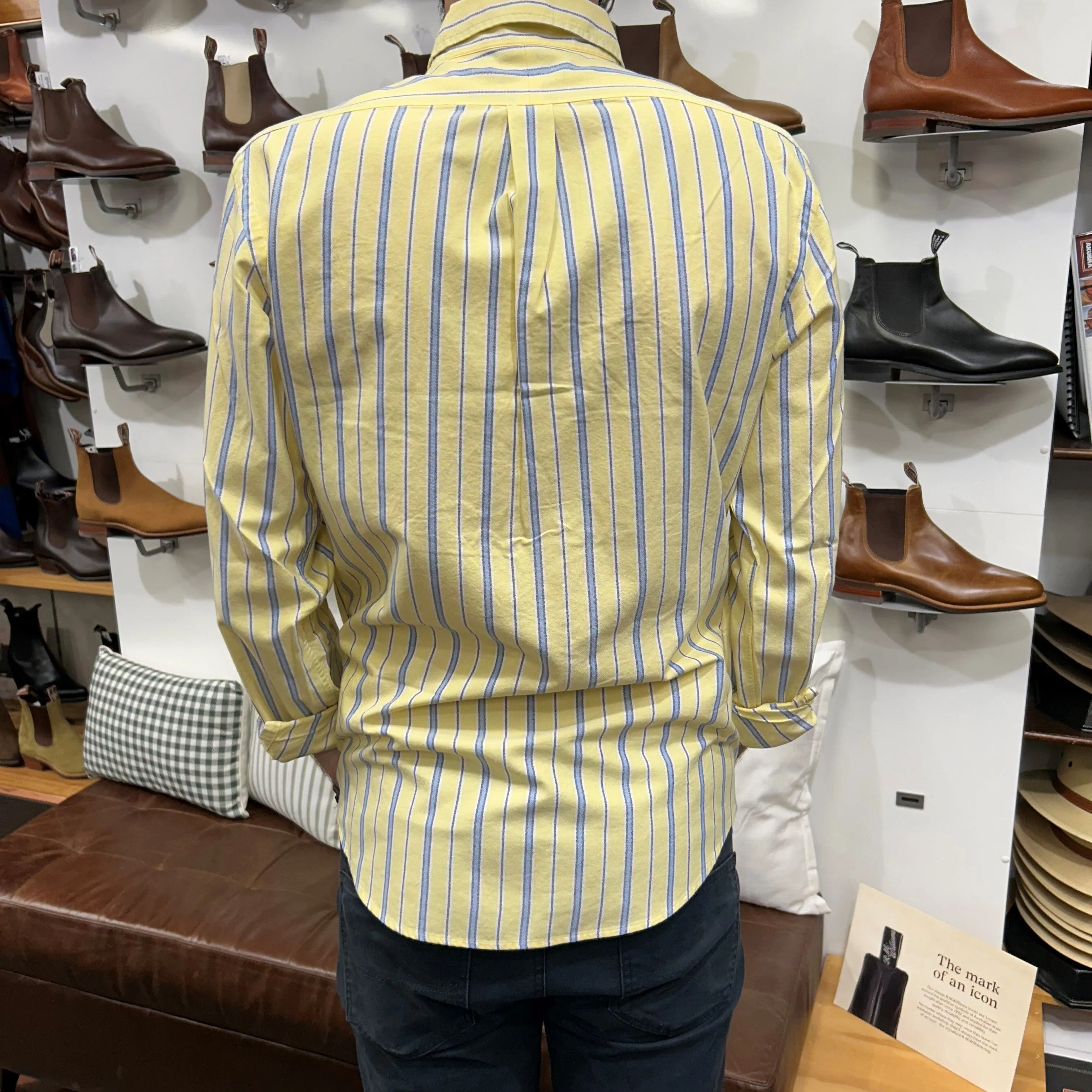 Polo Ralph Lauren - Oxford Shirt -  Stripe - Yellow, Blue, White