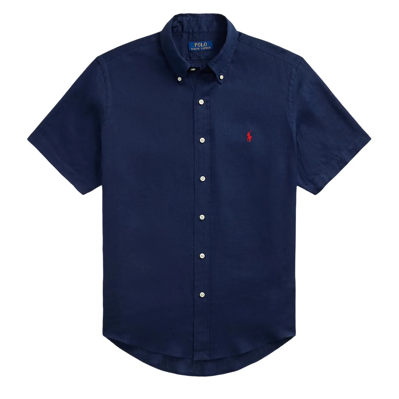 Polo Ralph Lauren Short Sleeve Sport Shirt Custom Newport Navy