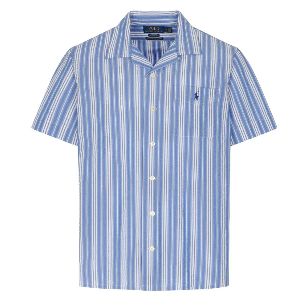 Polo Ralph Lauren Stripe Camp Shirt Blue / White