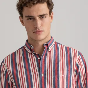 Poplin Stripe Shirt - Green | Red