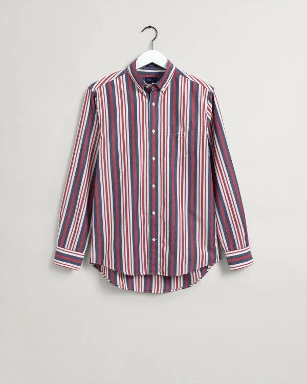 Poplin Stripe Shirt - Green | Red