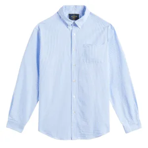 Portuguese Flannel Atlantico Stripe L/S Shirt Blue
