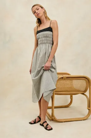 PRIMROSE DRESS - IVORY JET GINGHAM Rails
