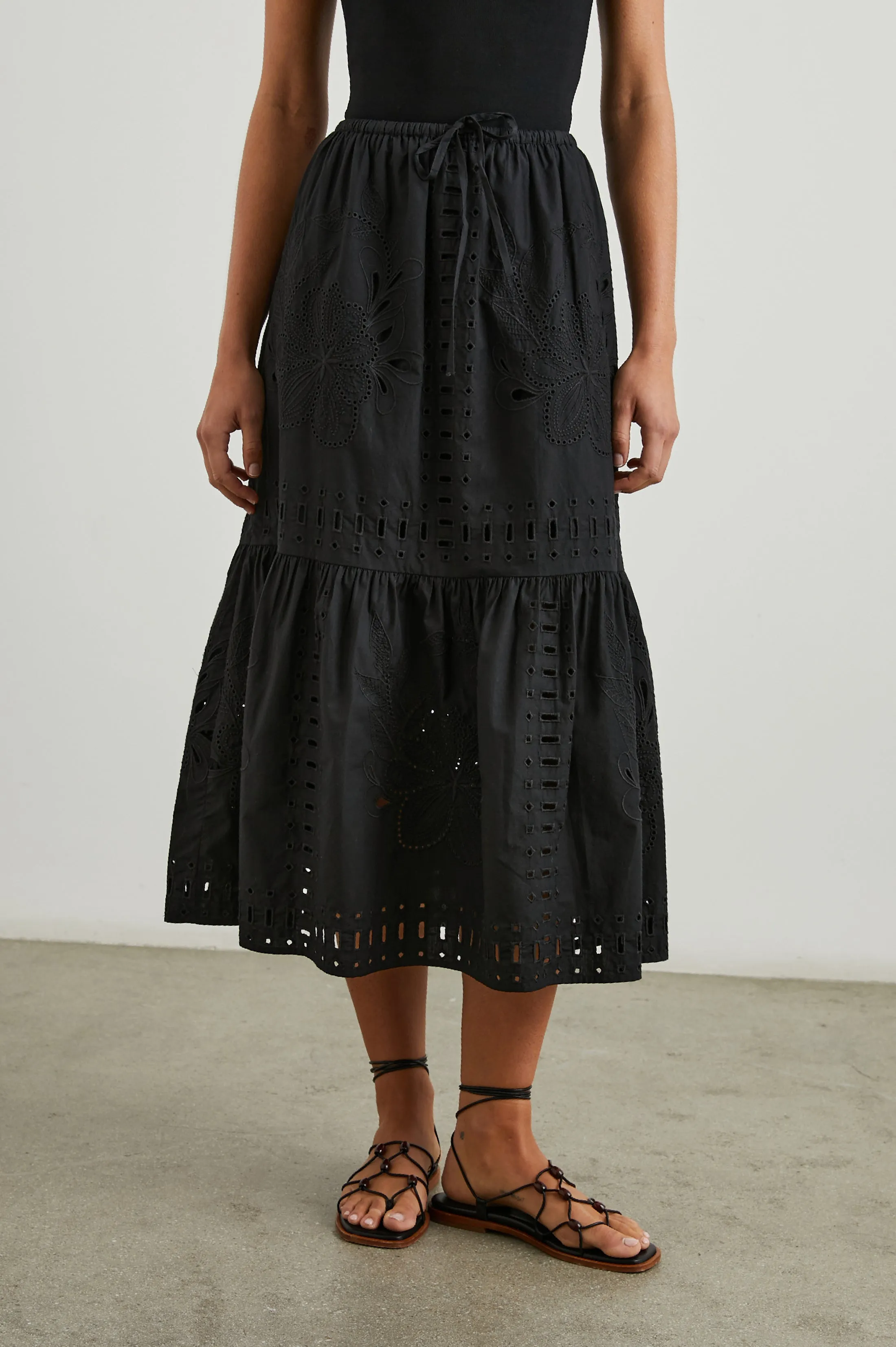 PRINA SKIRT - BLACK Rails