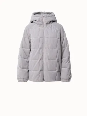 Quilted Cotton Cashmere Cord Trapezoid Jacket Akris