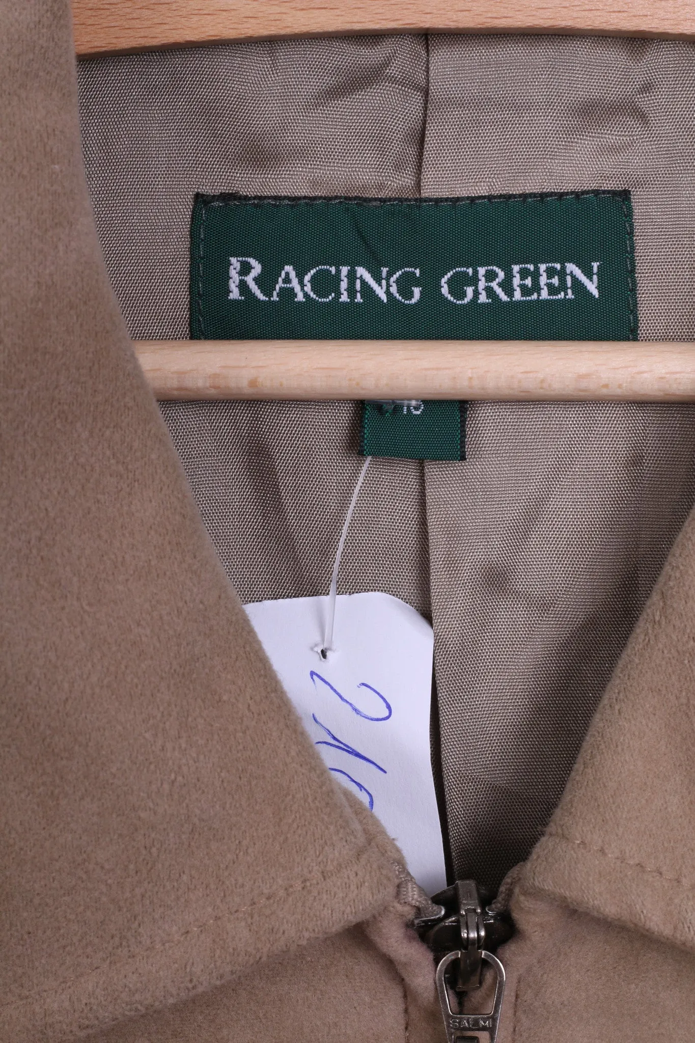 Racing Green Womens 16 XL Jacket Beige Cotton Top