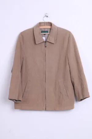 Racing Green Womens 16 XL Jacket Beige Cotton Top