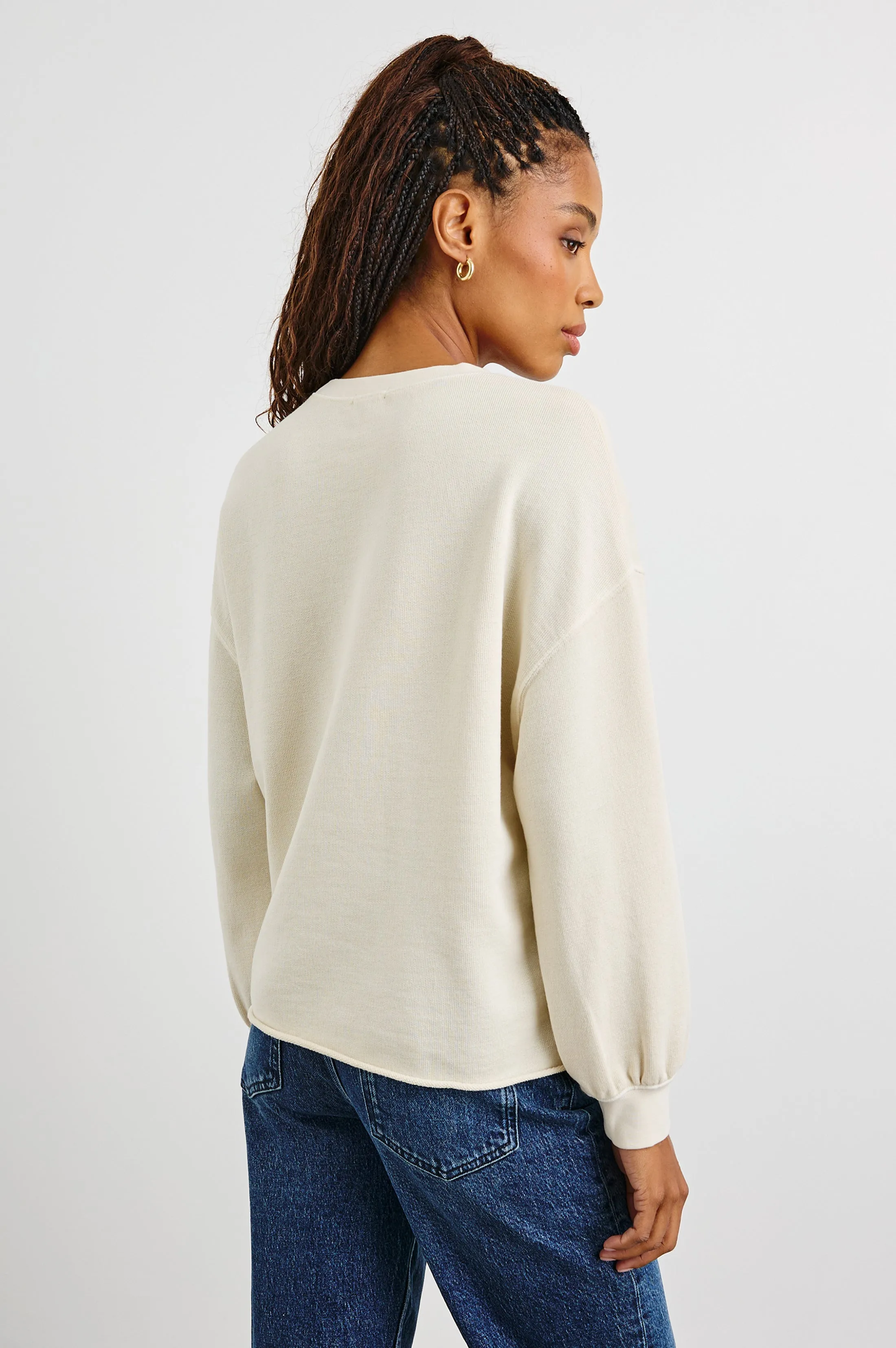 RAILS SIGNATURE SWEATSHIRT - IVORY Rails