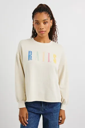 RAILS SIGNATURE SWEATSHIRT - IVORY Rails