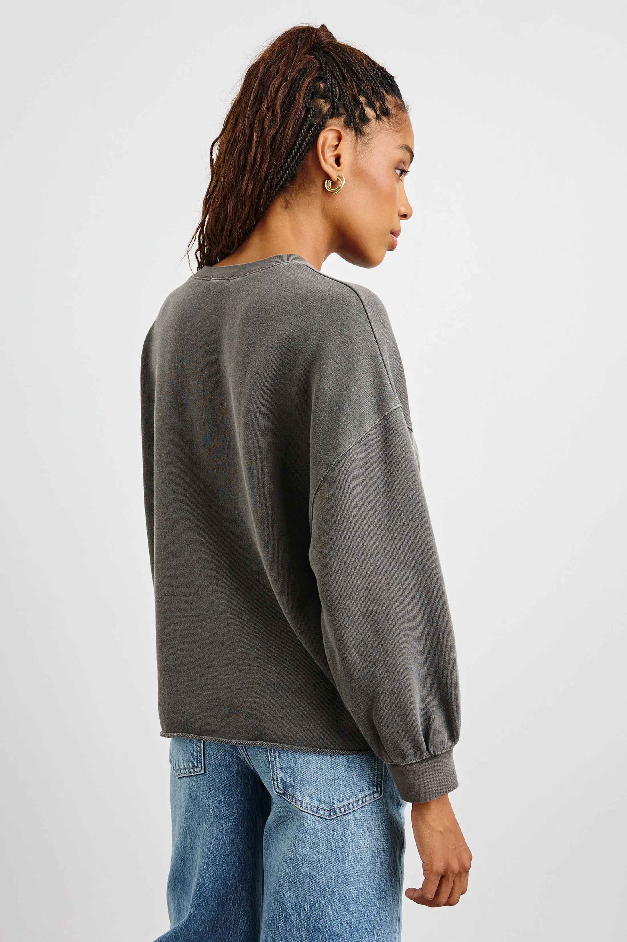 RAILS SIGNATURE SWEATSHIRT - VINTAGE BLACK Rails