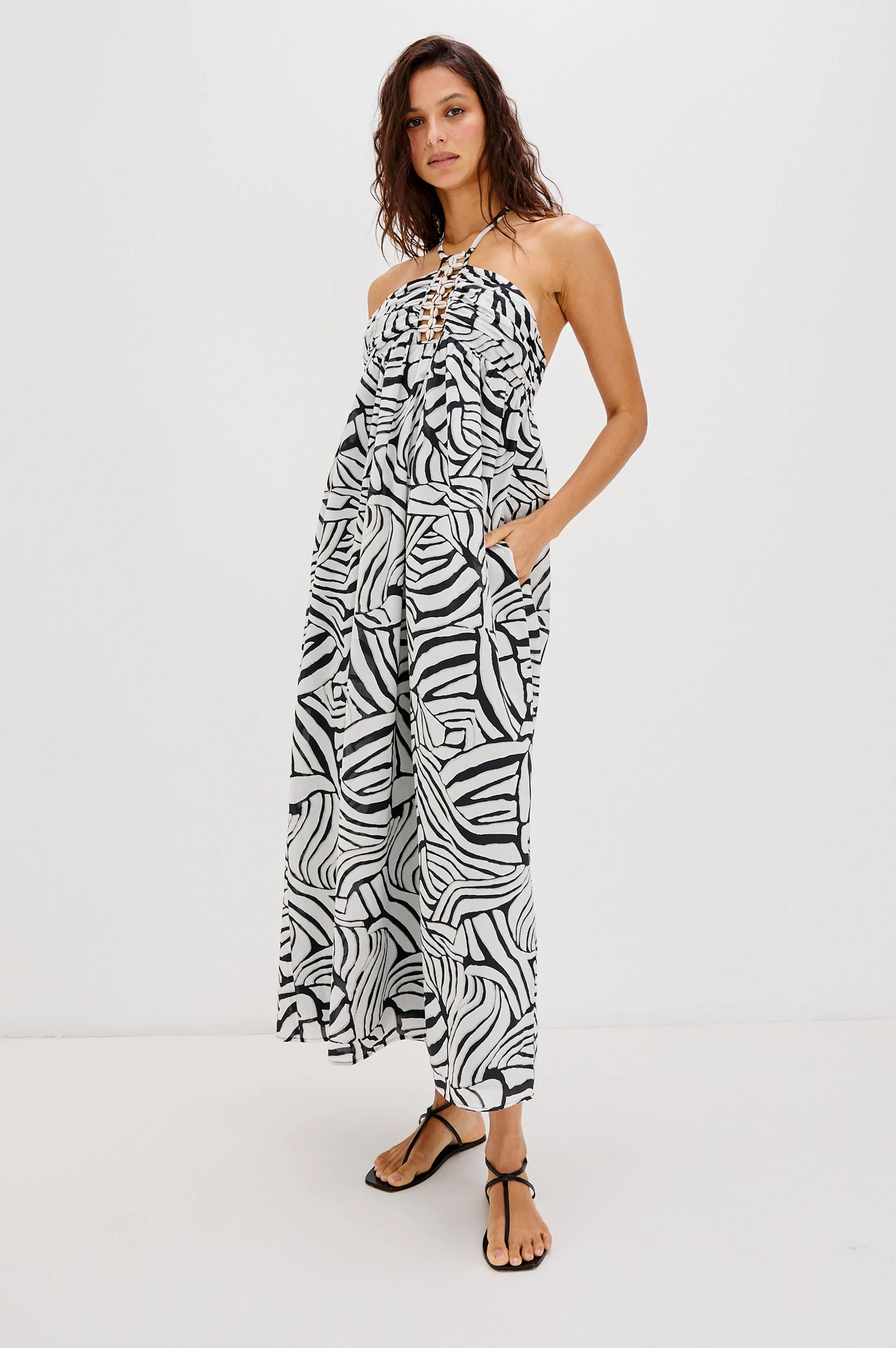 RAILS X LSPACE PALAZZO DRESS - PLAYA BLANCA Rails