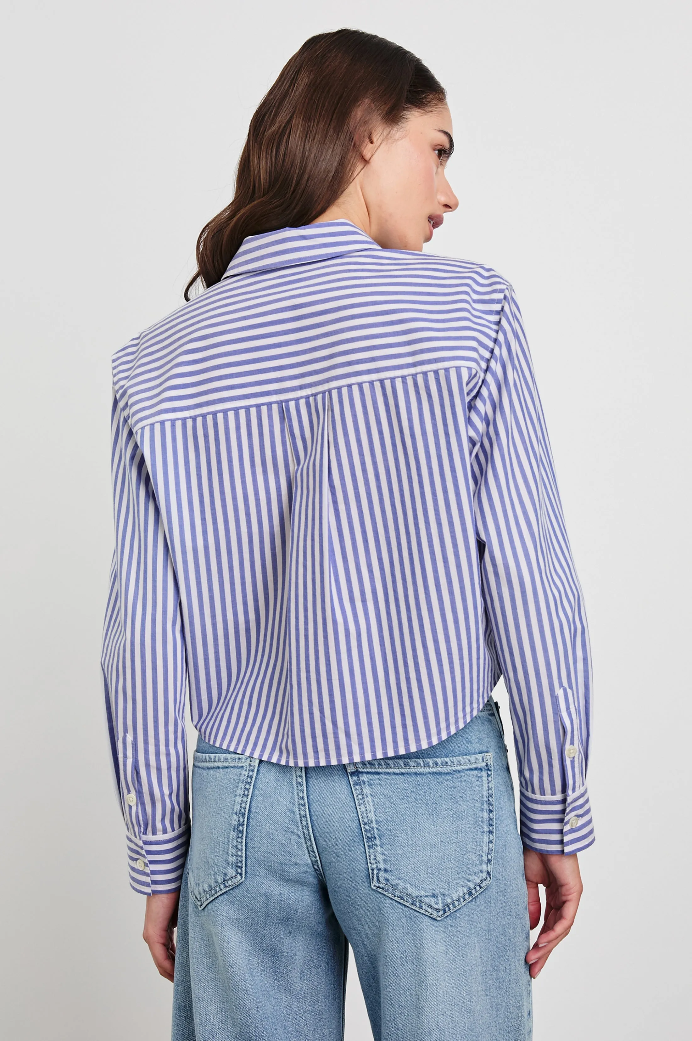 RAMY SHIRT - MARINER WHITE STRIPE Rails