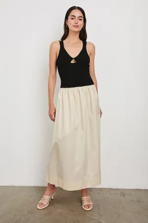 RAQUEL DRESS - BLACK IVORY Rails