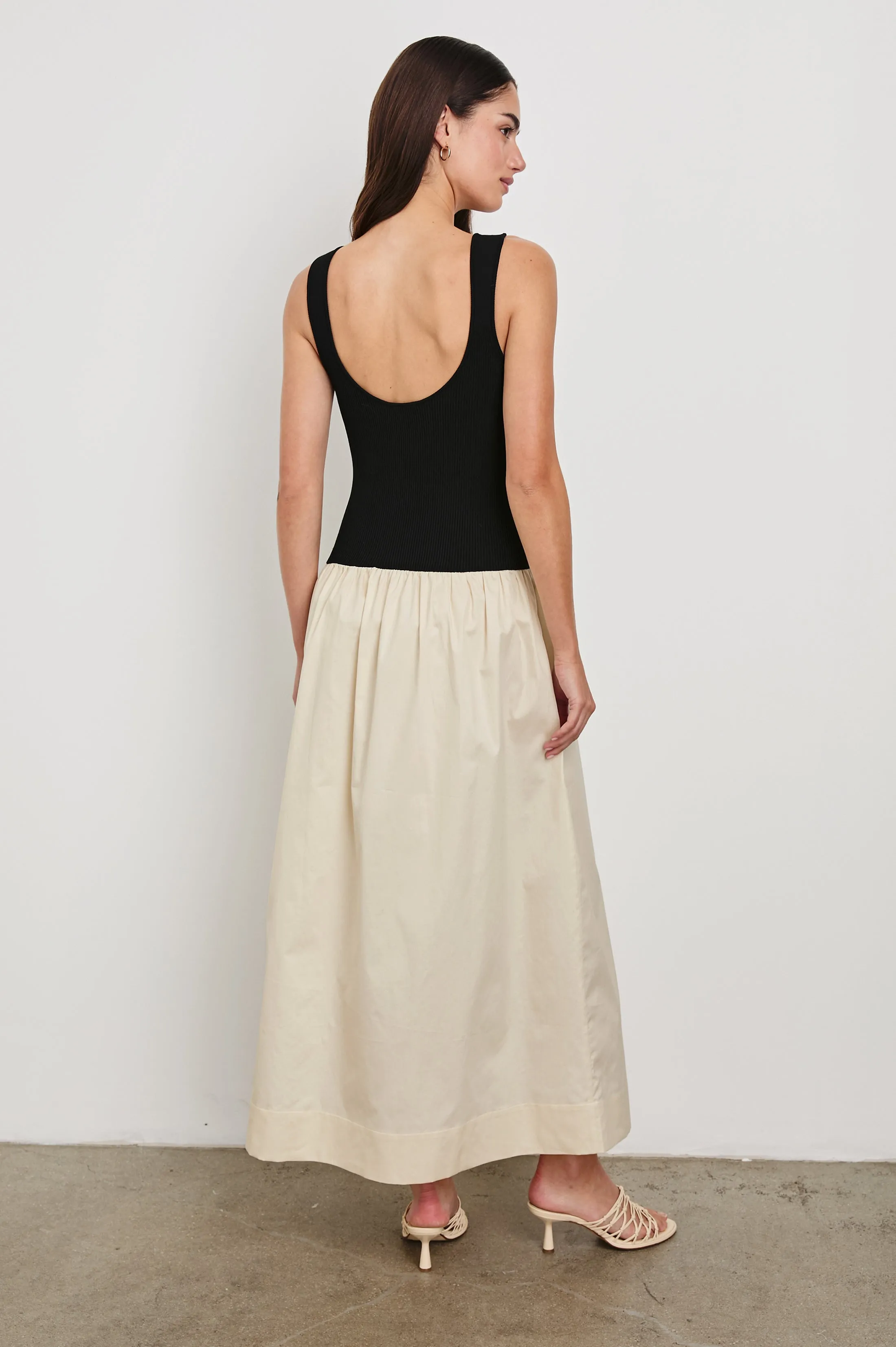 RAQUEL DRESS - BLACK IVORY Rails