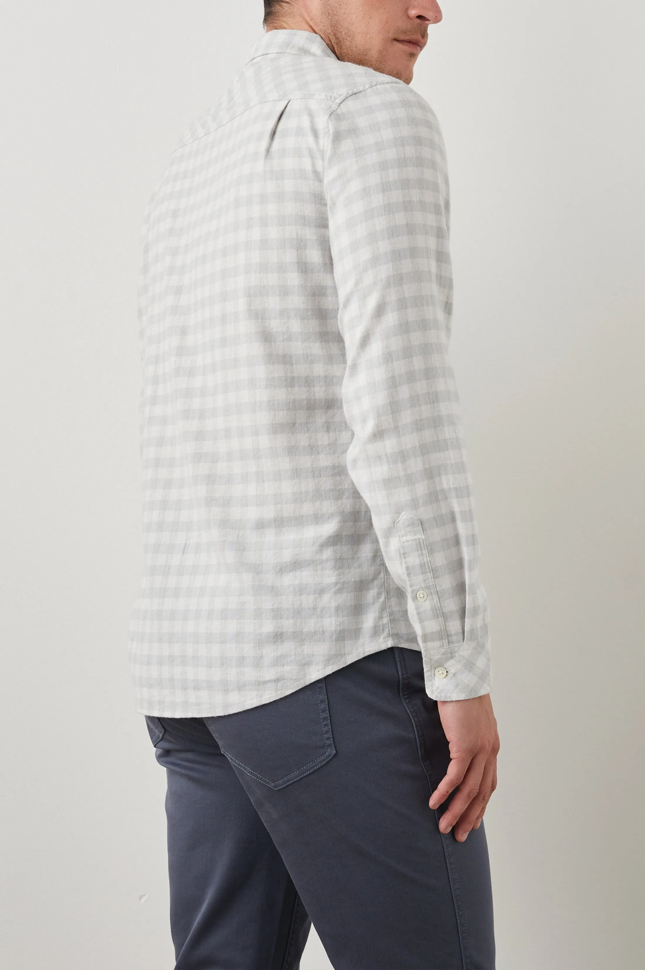 REID SHIRT - ALLOY WHITE MELANGE Rails